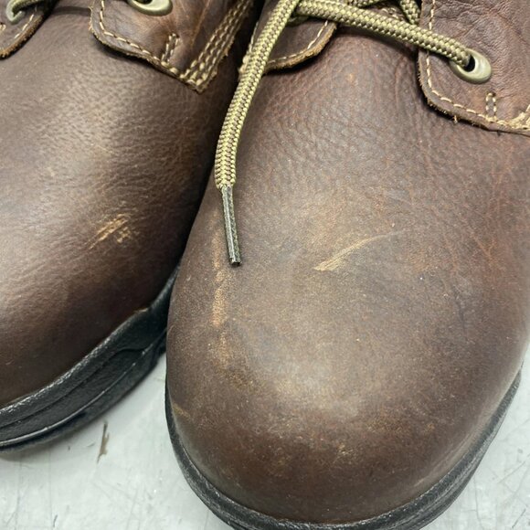 Timberland PRO Men’s Brown Leather Work Shoes – Size 10.5 Wide